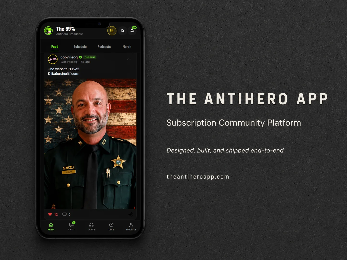 The Antihero App