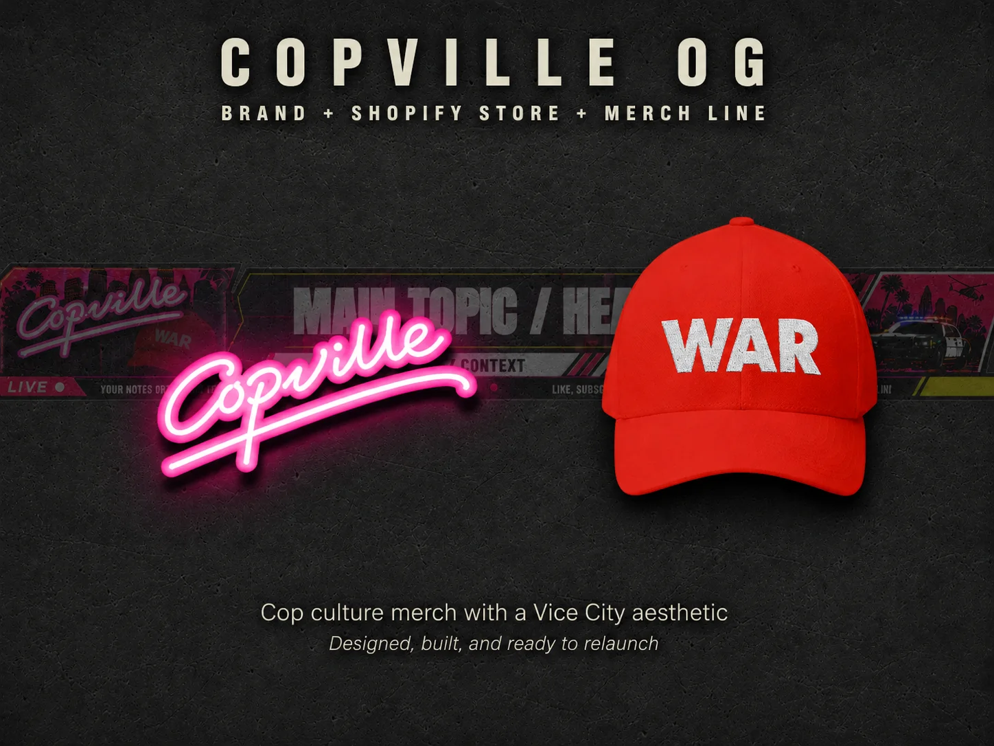 Copville OG — brand, Shopify store and merch line