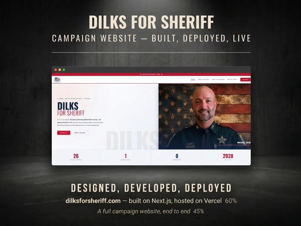 Dilks for Sheriff campaign site