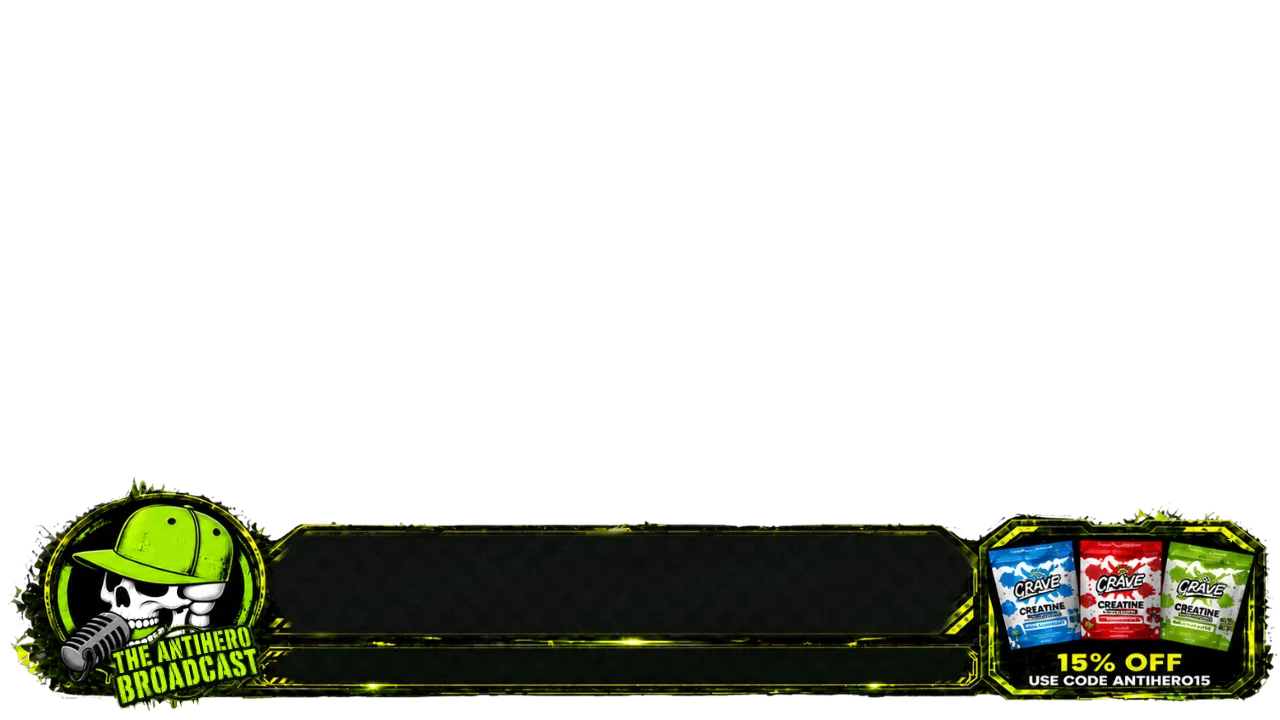 Antihero banner, Crave sponsor